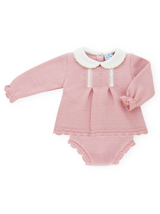 Pink Knitted 2 Piece Set - 022MC-175