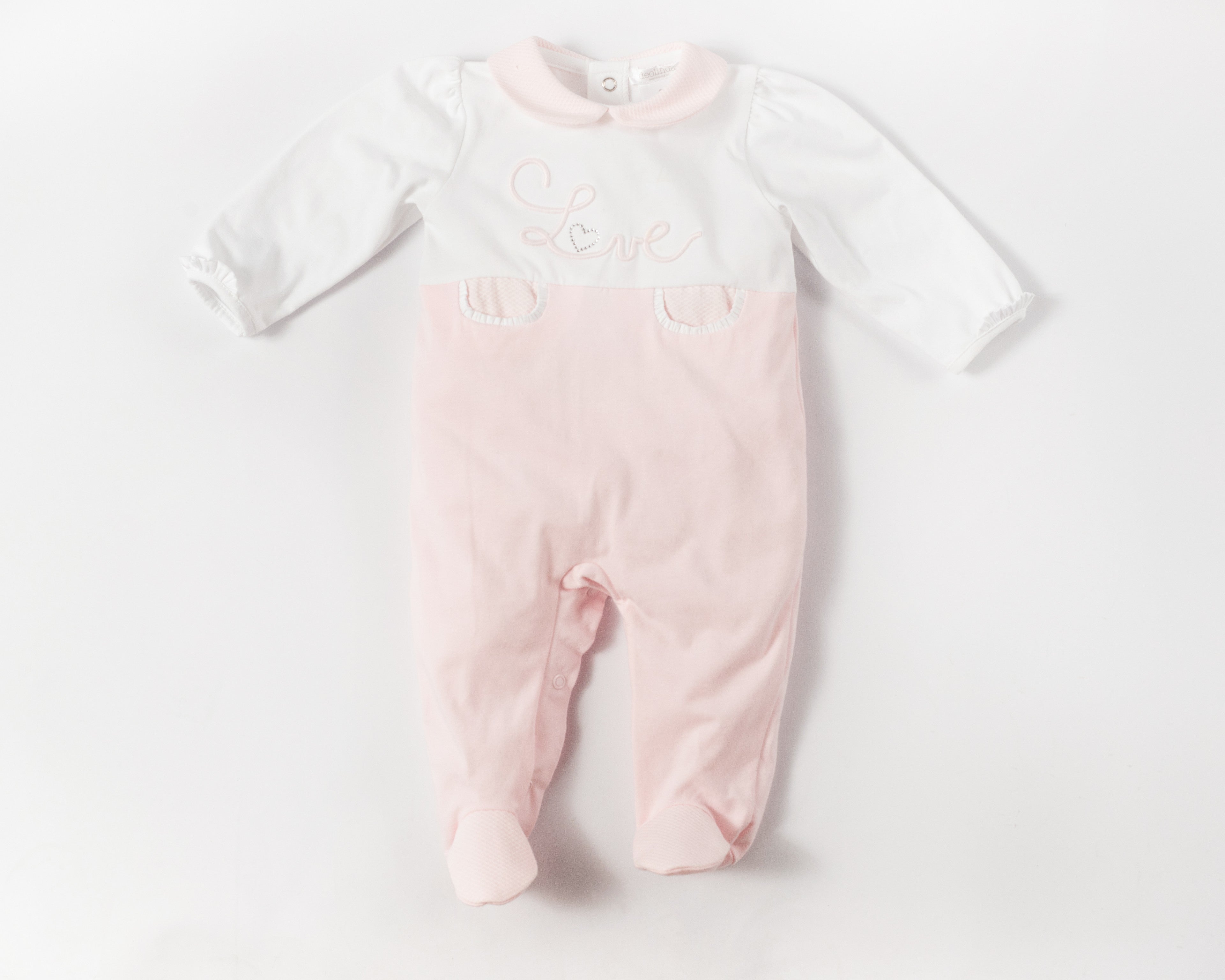 Pink and White BabyGrow - DBV22313