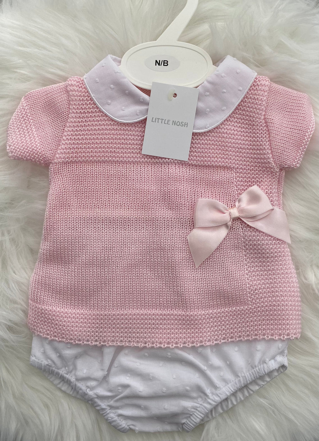 Little Nosh - Knitted Top and Bloomer Set - MC801