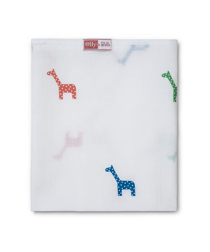 Ollie and Belle - Muslin Square  - 4 Designs
