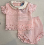 2 Piece Knitted Top and Bloomer Set - 22MC - 158