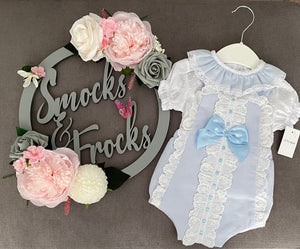 Lace and Bow Romper - 150148