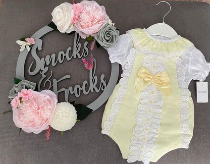 Lace and Bow Romper - 150148