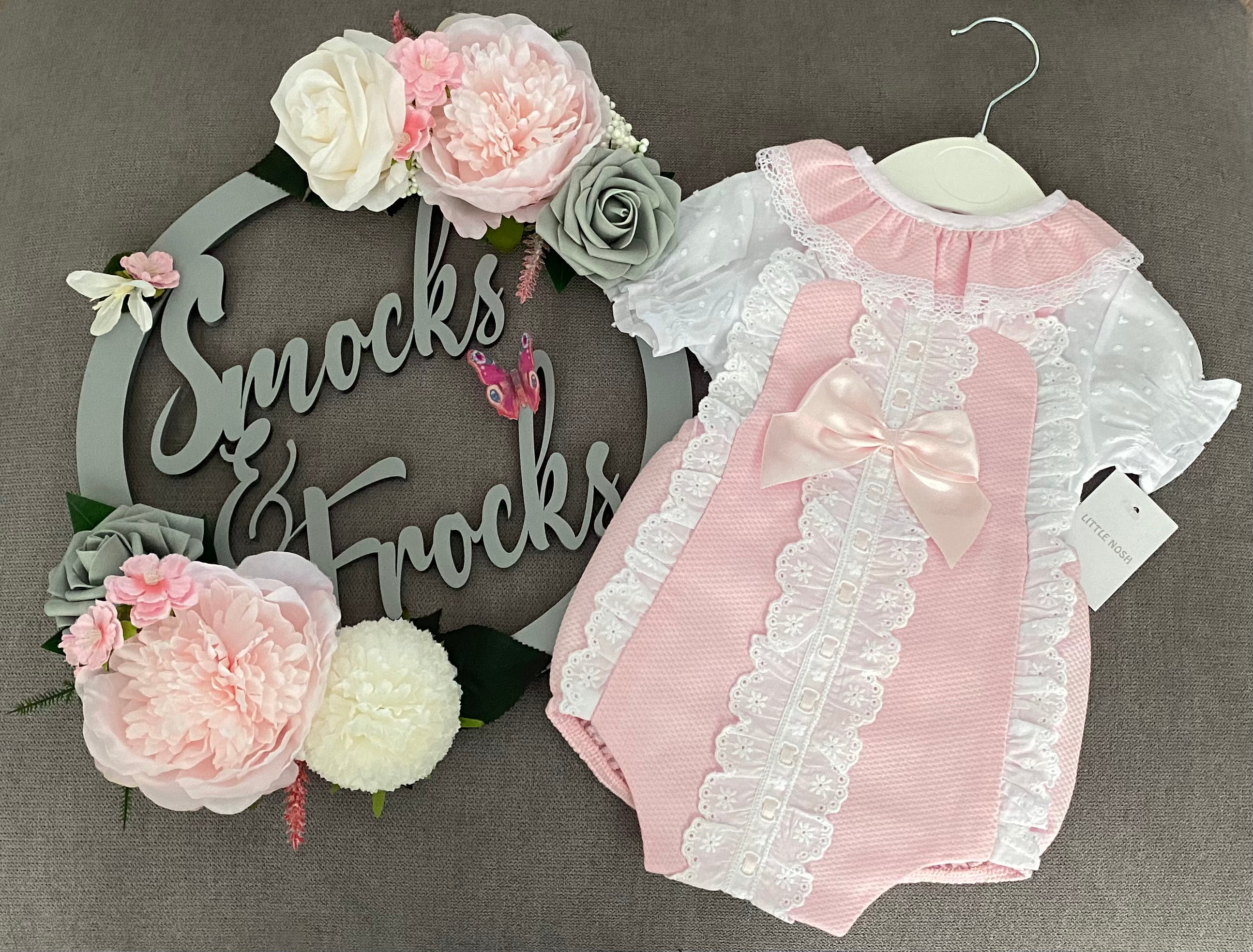 Little Nosh - Lace and Bow Romper - 150148