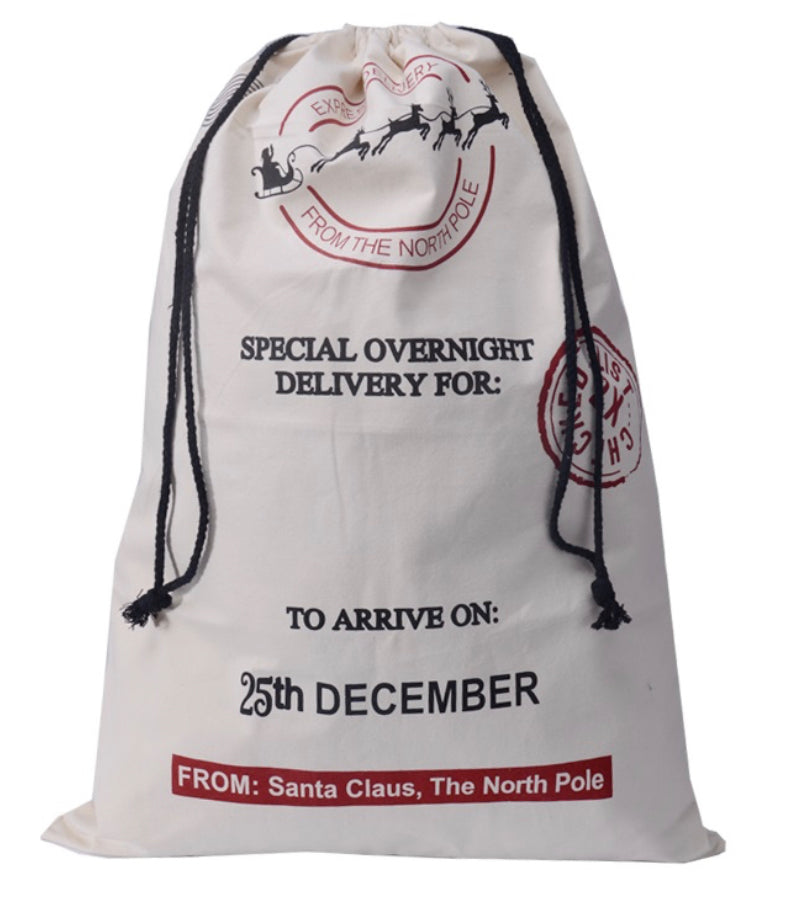 Personalised Santa Sack "Special Overnight Delivery"