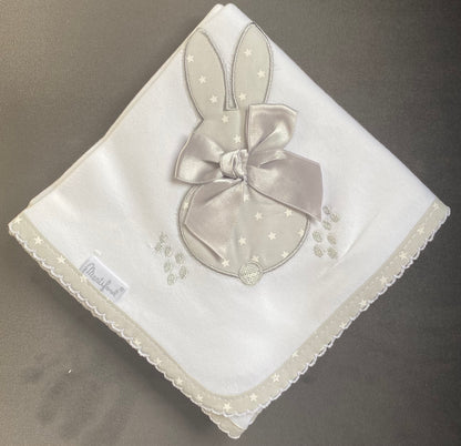 Baby Soft Cotton Burp Cloths with Bunny Design