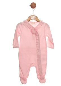 Pink Babygrow with Frill detail - MB2321A