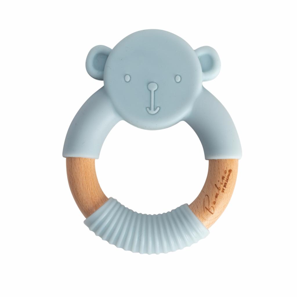 Silicone and Wooden Teether - WBCG1804