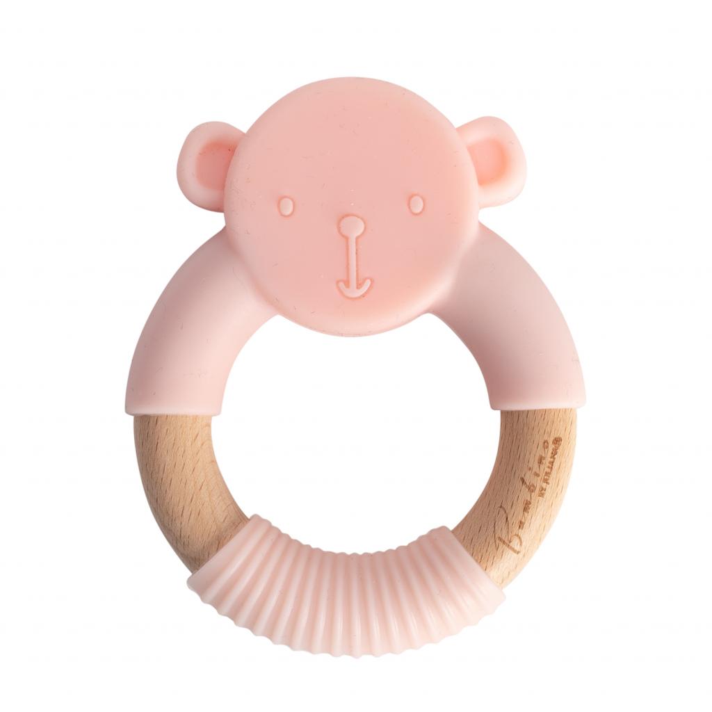 Silicone and Wooden Teether - WBCG1804