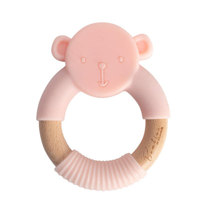 Silicone and Wooden Teether - WBCG1804