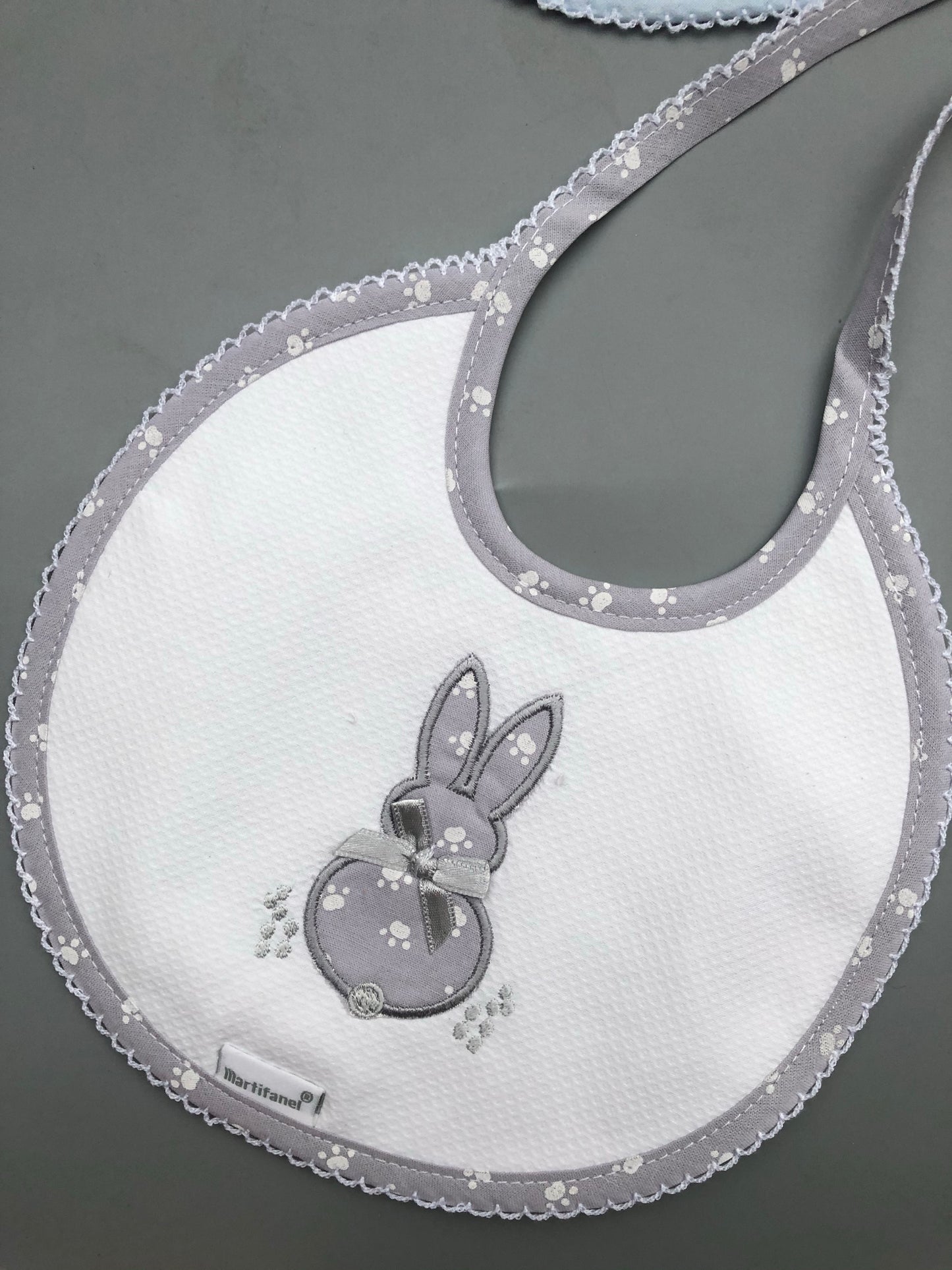 Bunny Embroidered Bibs - BAB5