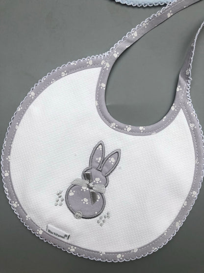 Bunny Embroidered Bibs - BAB5