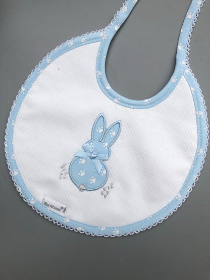 Bunny Embroidered Bibs - BAB5
