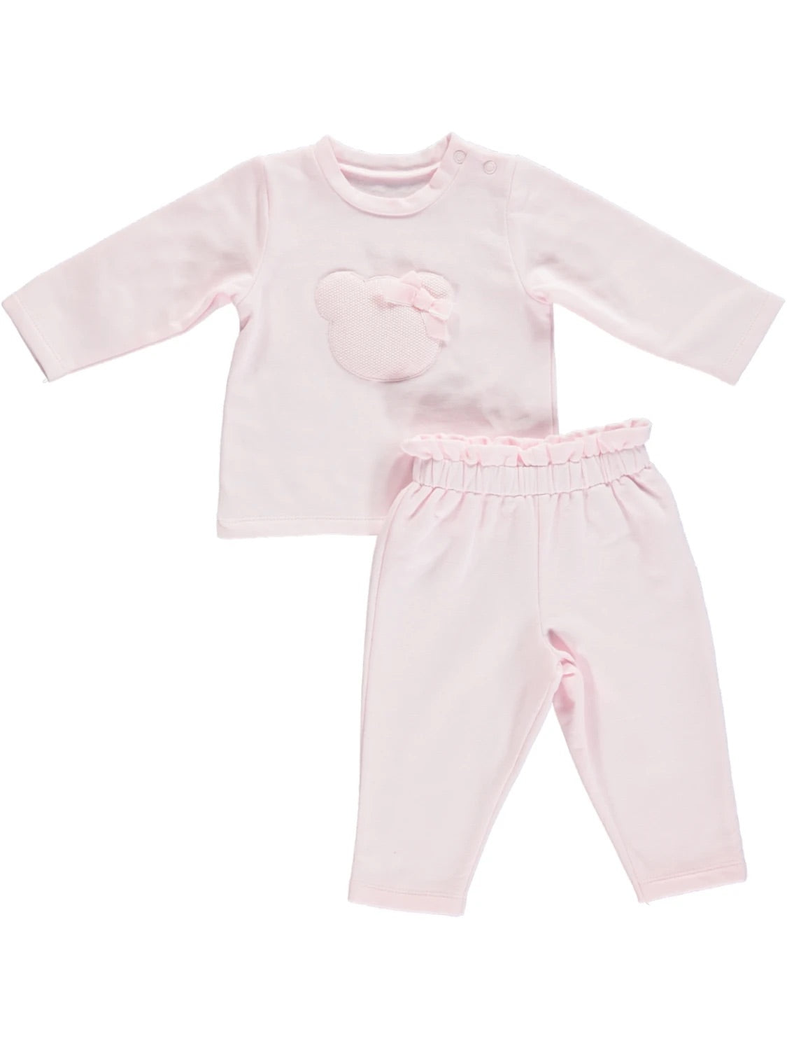Teddy Detail Tracksuit in Pink - DB121711