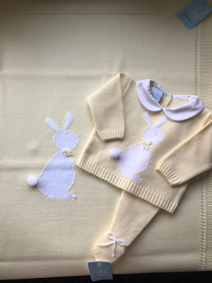 Granlei Bunny Design Fine Knitted -2 piece sets and or blankets