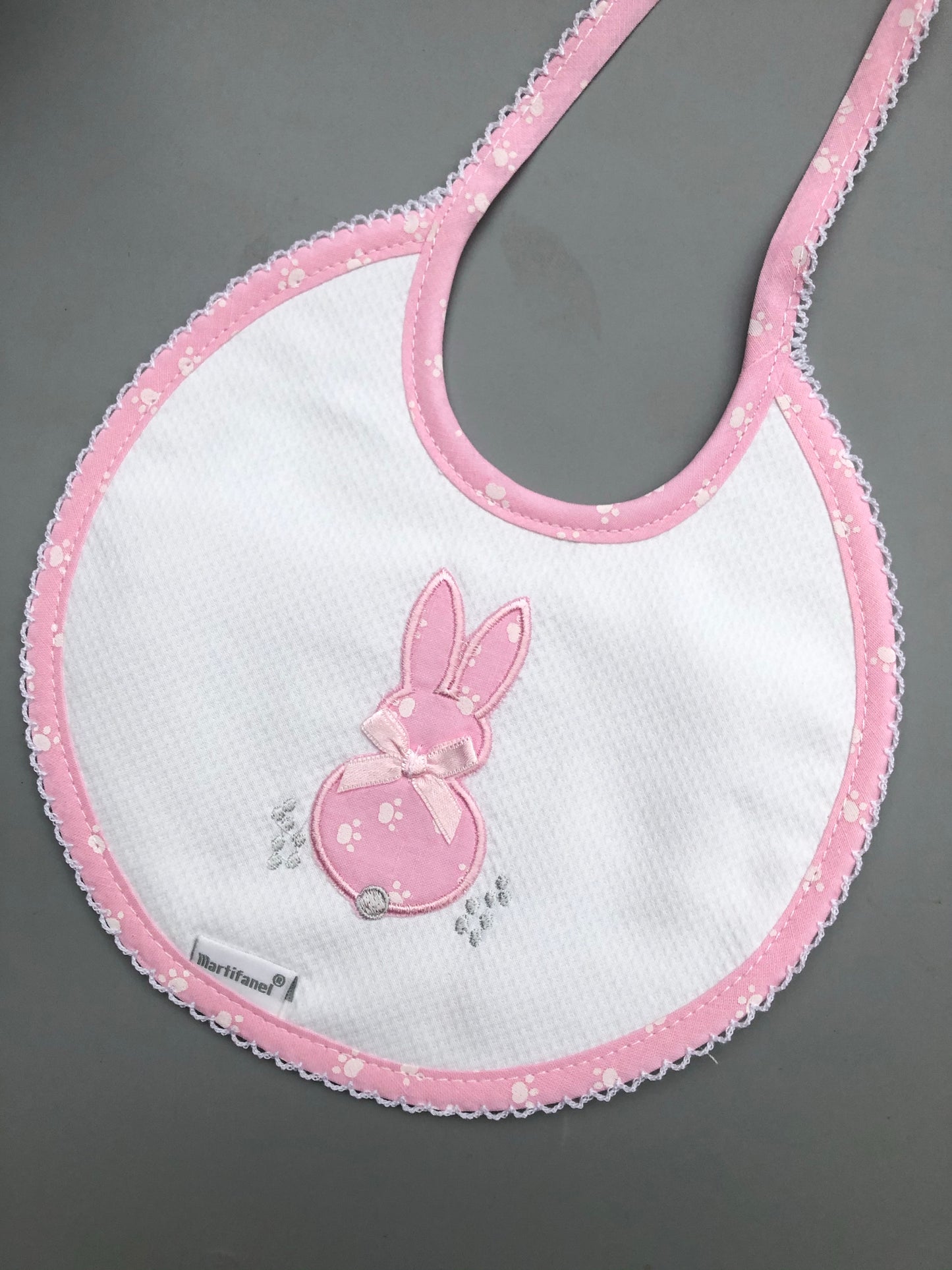 Bunny Embroidered Bibs - BAB5