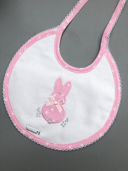 Bunny Embroidered Bibs - BAB5
