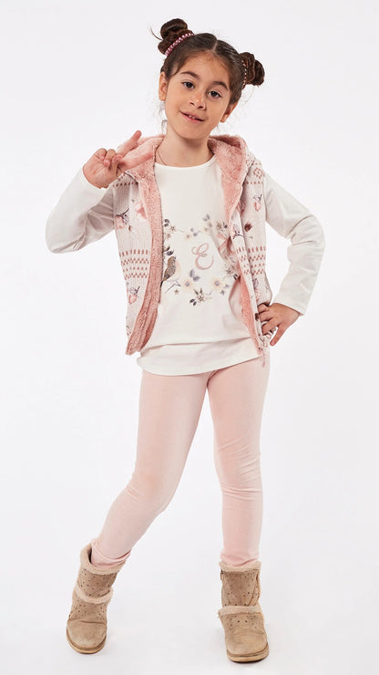 3 Piece Legging Set with Gilet - 215268