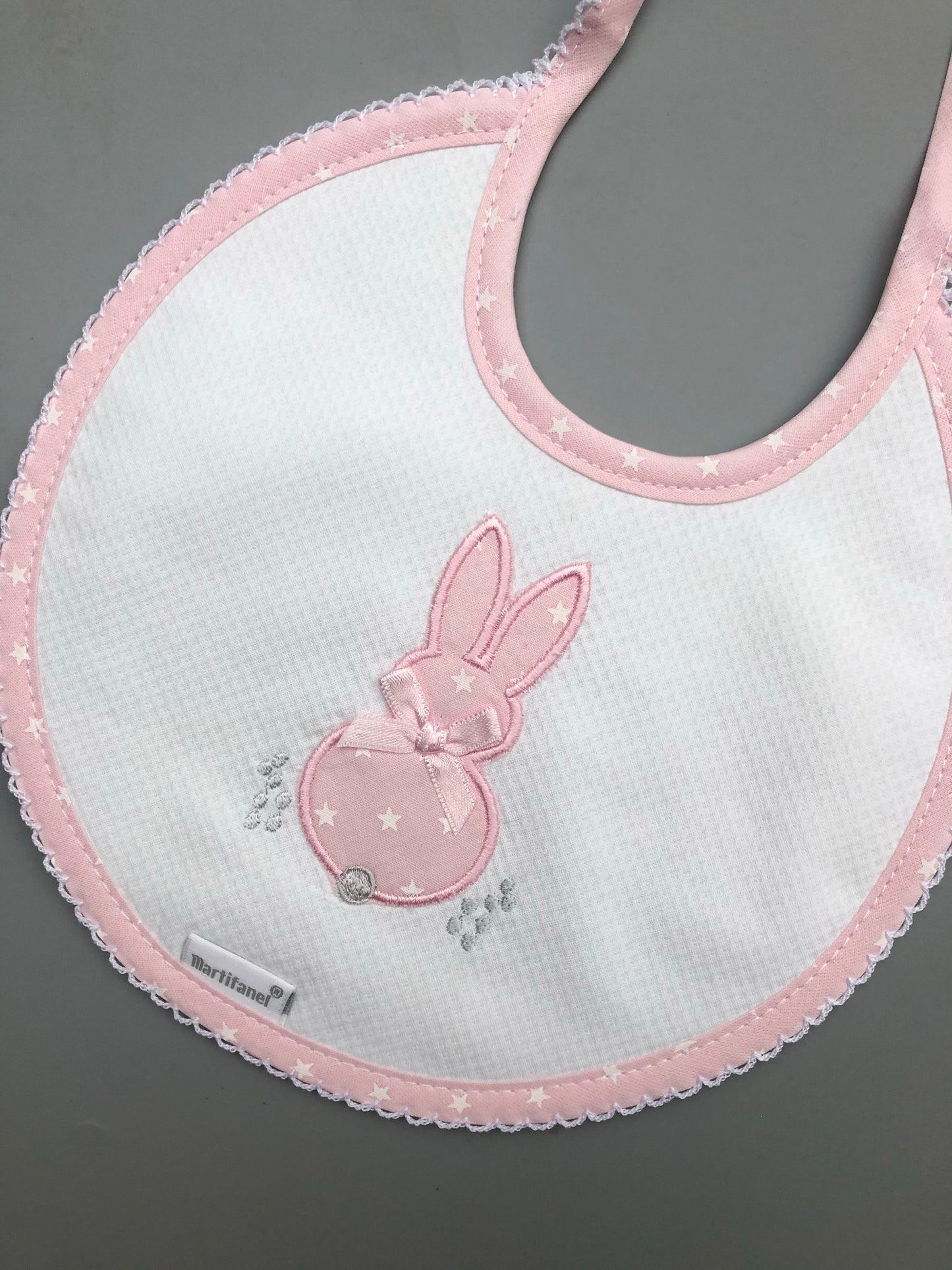 Bunny Embroidered Bibs - BAB5
