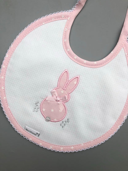 Bunny Embroidered Bibs - BAB5