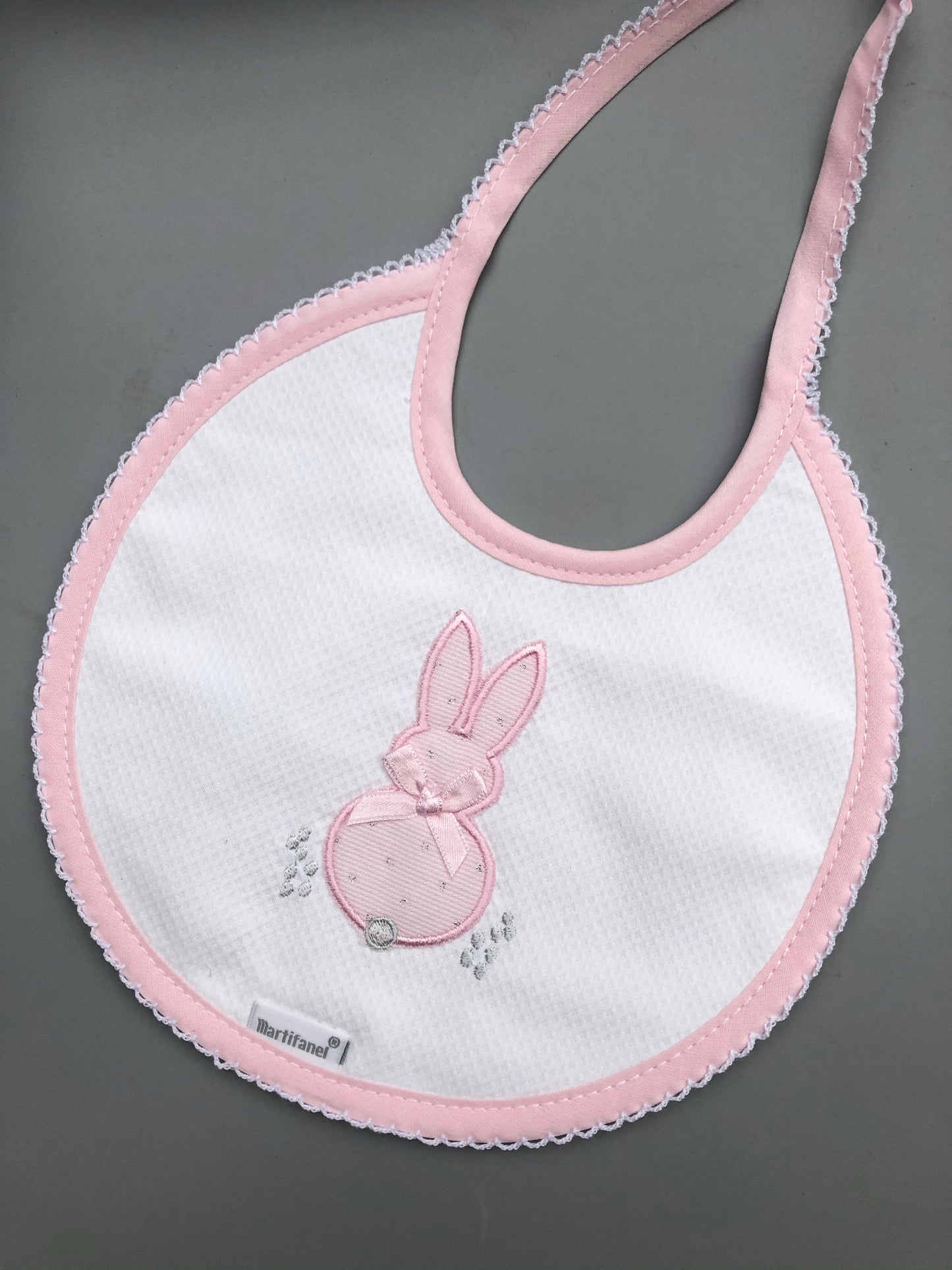 Bunny Embroidered Bibs - BAB5